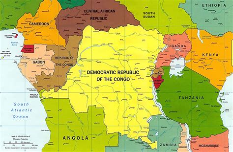map of central african countries.